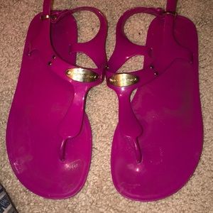 Michael Kors Hot Pink sandals. Size 8